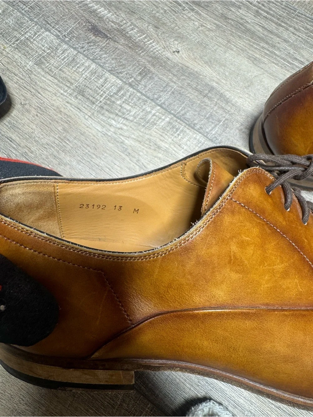 Magnanni Men's Leather Oxford Dress Shoes - Brown Size 13